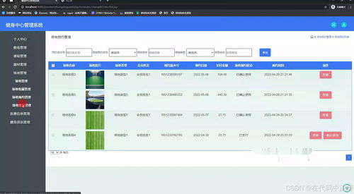 javaweb项目 ssm基于web的健身中心管理系统的的设计与实现jsp