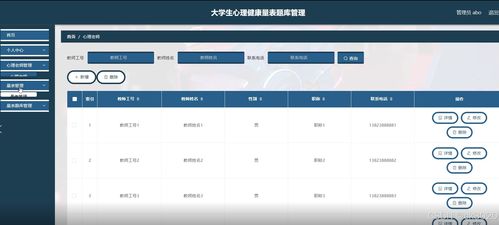 身心健康守护者 基于SSM的大学生心理健康量表题库管理与远程健康服务系统